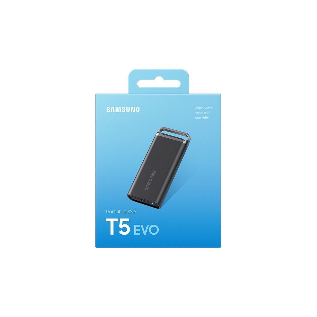 SAMSUNG SSD 4TB Type-C USB 3.2 Gen1 V-NAND UASP, T5 Evo, črn