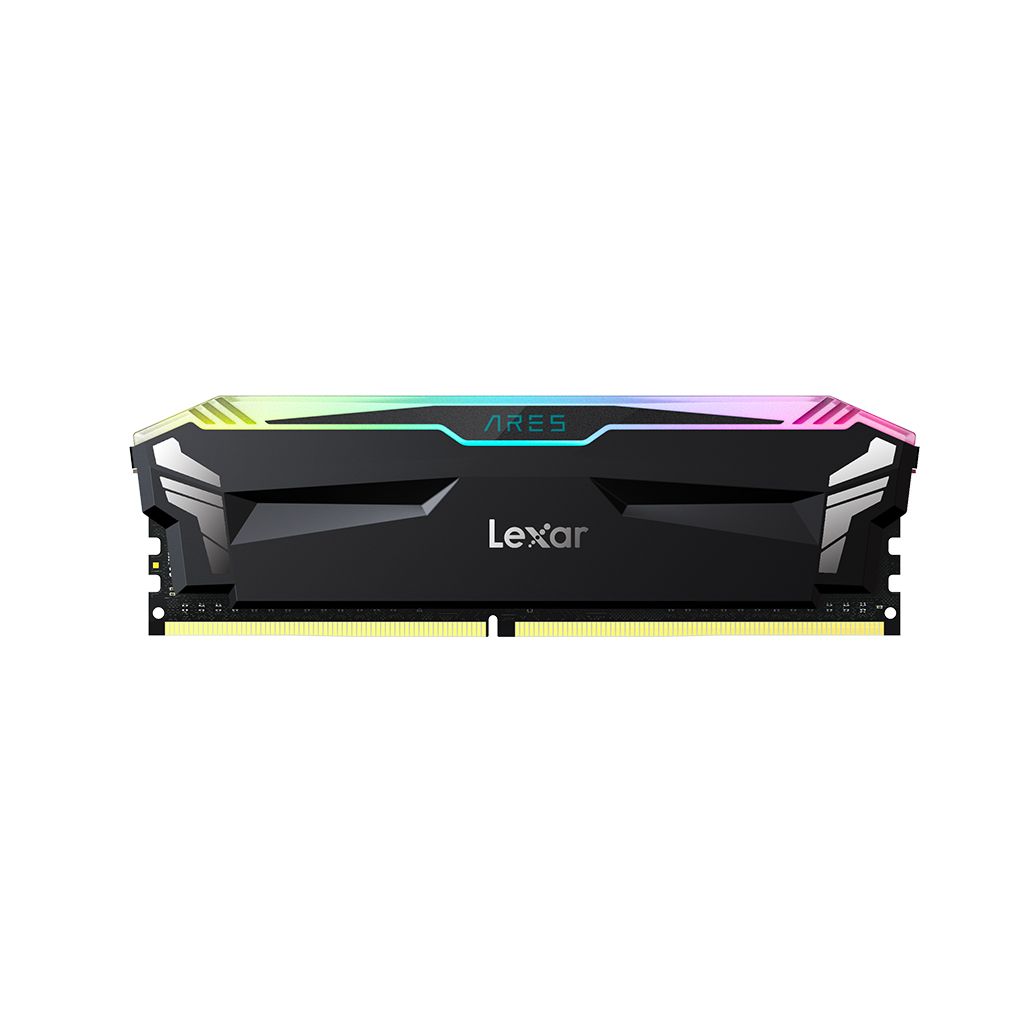 LEXAR RAM DDR4 32GB Kit (2x 16GB) PC4-28800 3600MT/s CL18 1.35V, XMP, Lexar ARES RGB, črn
