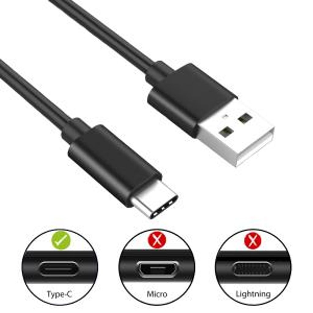 EWENT kabel USB 2.0 A v USB-C, 1,8 m - črn