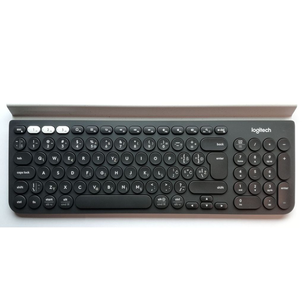 LOGITECH tipkovnica K780 Multi-Device, Wireless, črna/bela