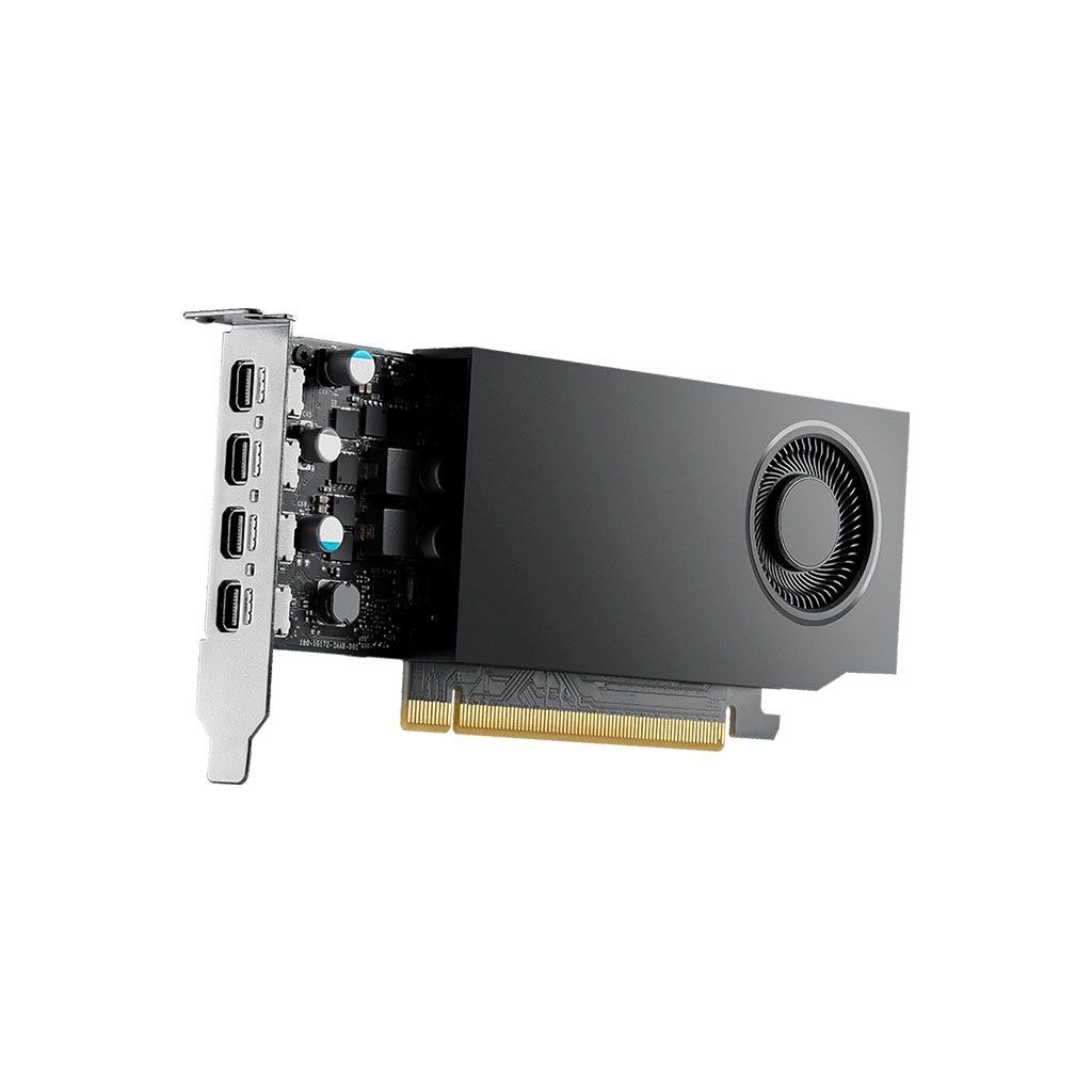 PNY Grafična kartica NVIDIA RTX A1000, 8GB GDDR6, PCIe 4.0 x8, 4x mDP-DP, Low Profile