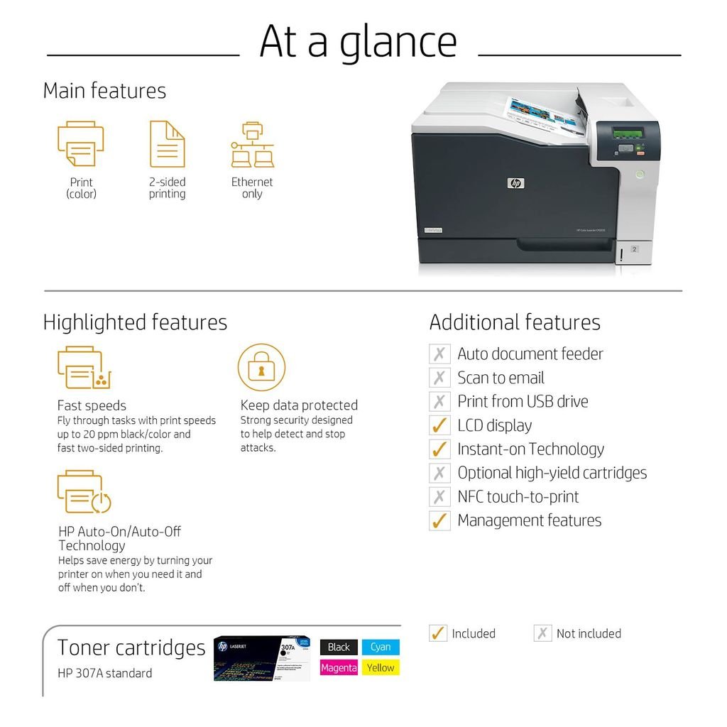 HP Barvni laserski tiskalnik Color LaserJet Pro CP5225dn