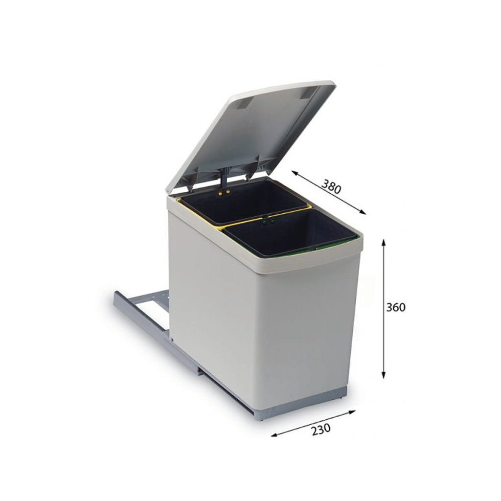 ALVEUS sistem za ločevanje odpadkov z dvojno posodo (2x7,5 lit)- ALBIO 10 (1090332)