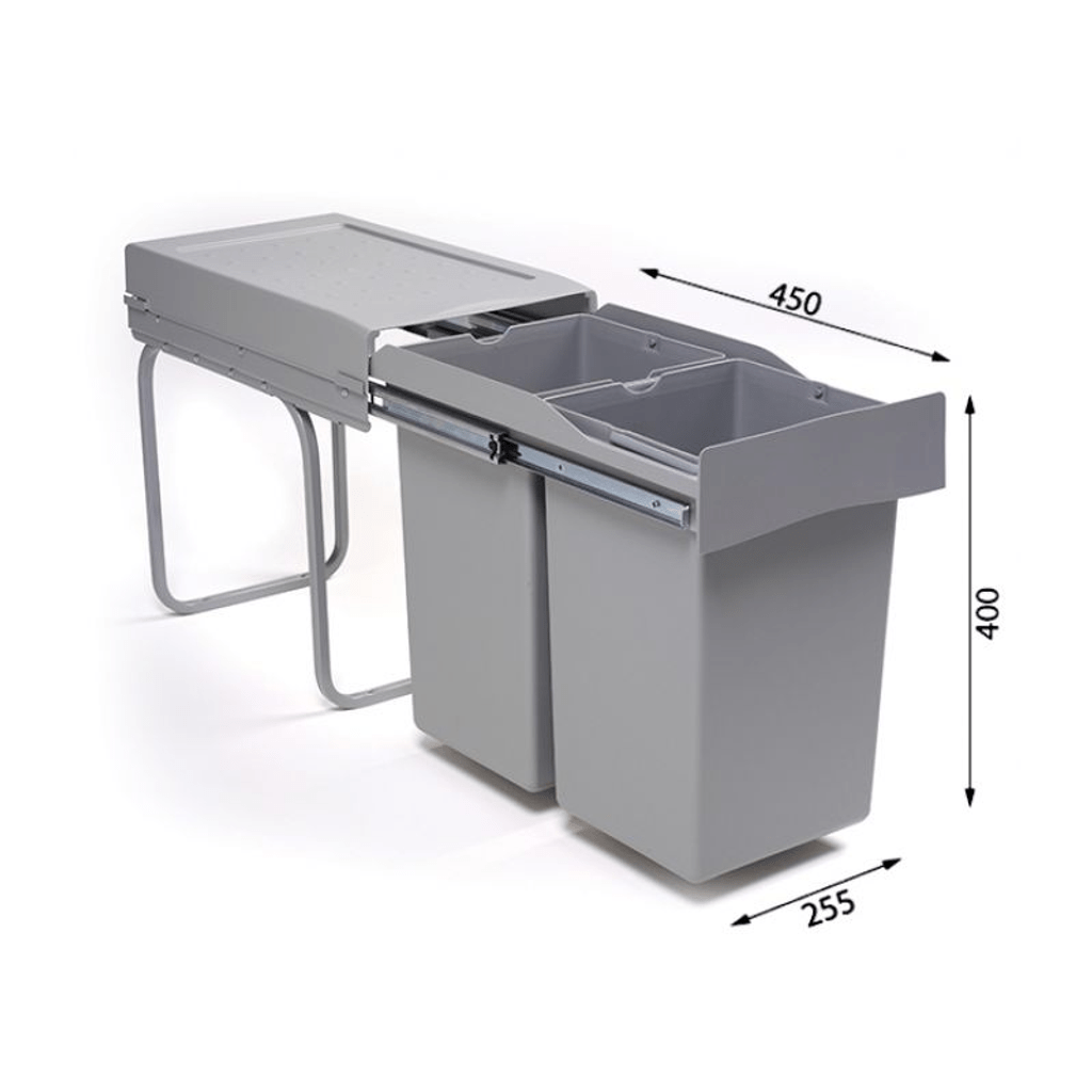 ALVEUS sistem za ločevanje odpadkov z dvojno posodo (2x14 lit) - ALBIO 20 (1090335)