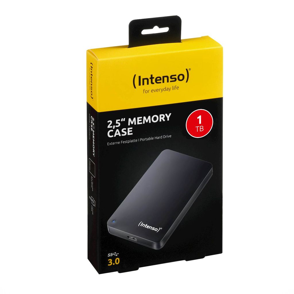 INTENSO HDD EXT 1TB MEMORY CASE, črn, USB 3.0