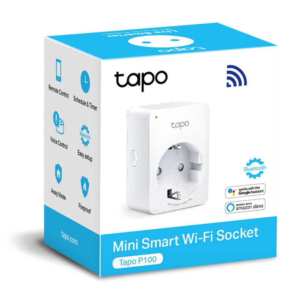 TP-LINK bela vtičnica Tapo P100 Mini Smart Wi-Fi 