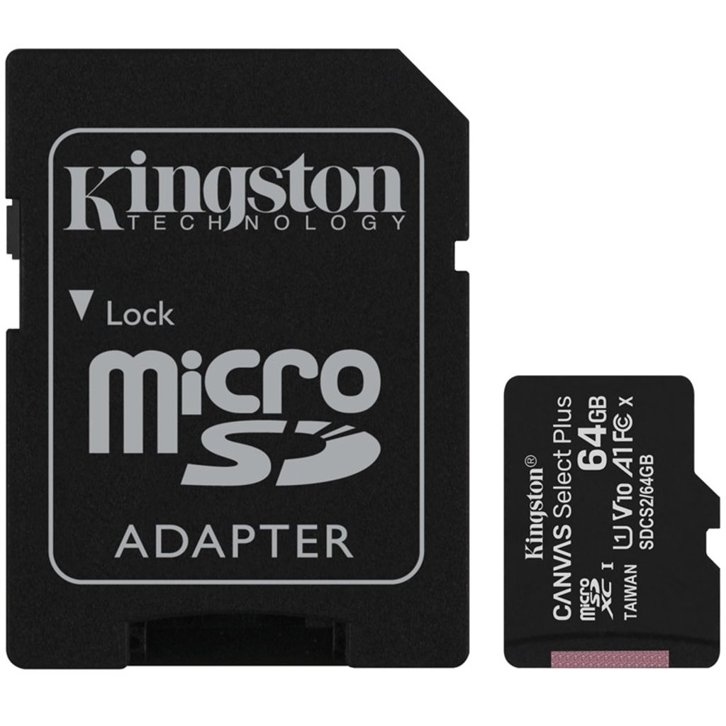 KINGSTON spominska kartica Canvas Select Plus microSD 64GB