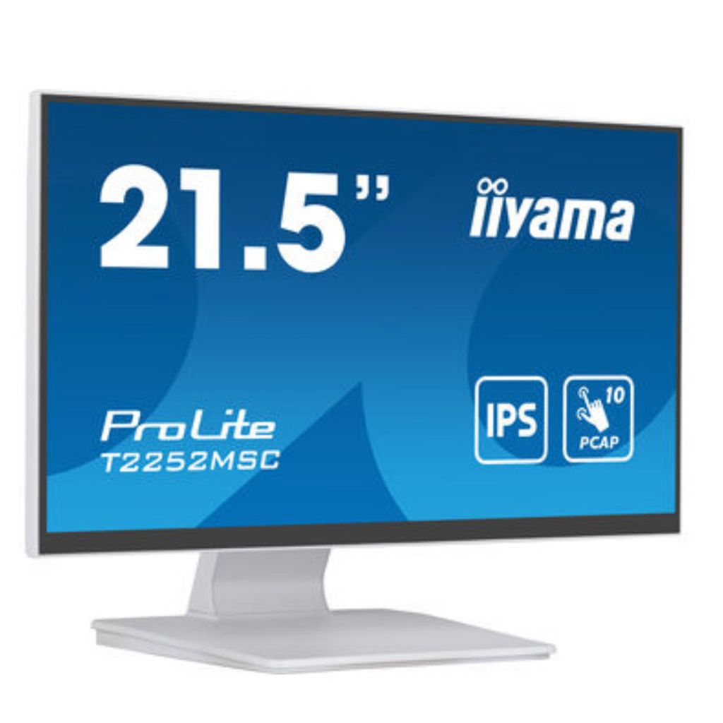 IIYAMA ProLite T2252MSC-W2 54,5cm (21,5") FHD IPS LED zvočniki beli na dotik interaktivni zaslon