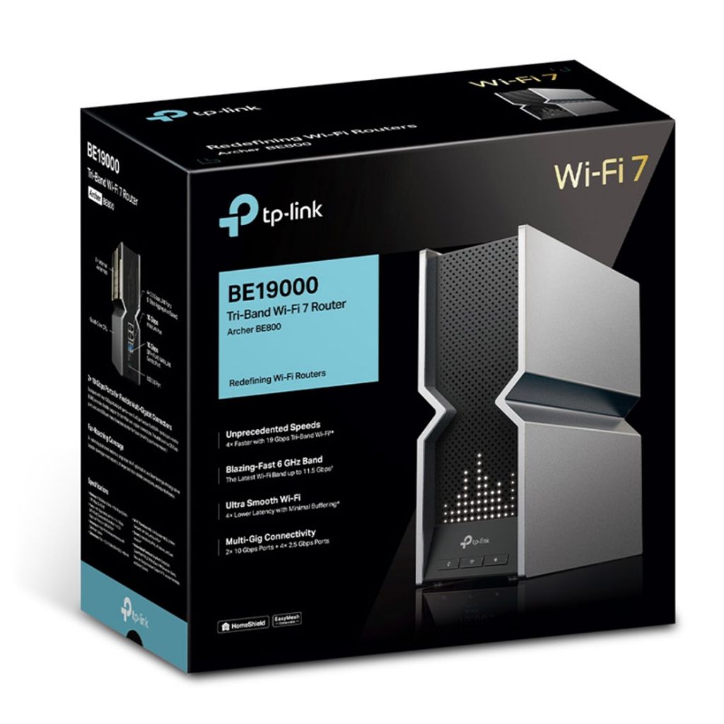 ASUS Archer BE800 BE19000 Tri-Band Wi-Fi 7 19Gbps brezžični VPN usmerjevalnik-router / dostopna točka