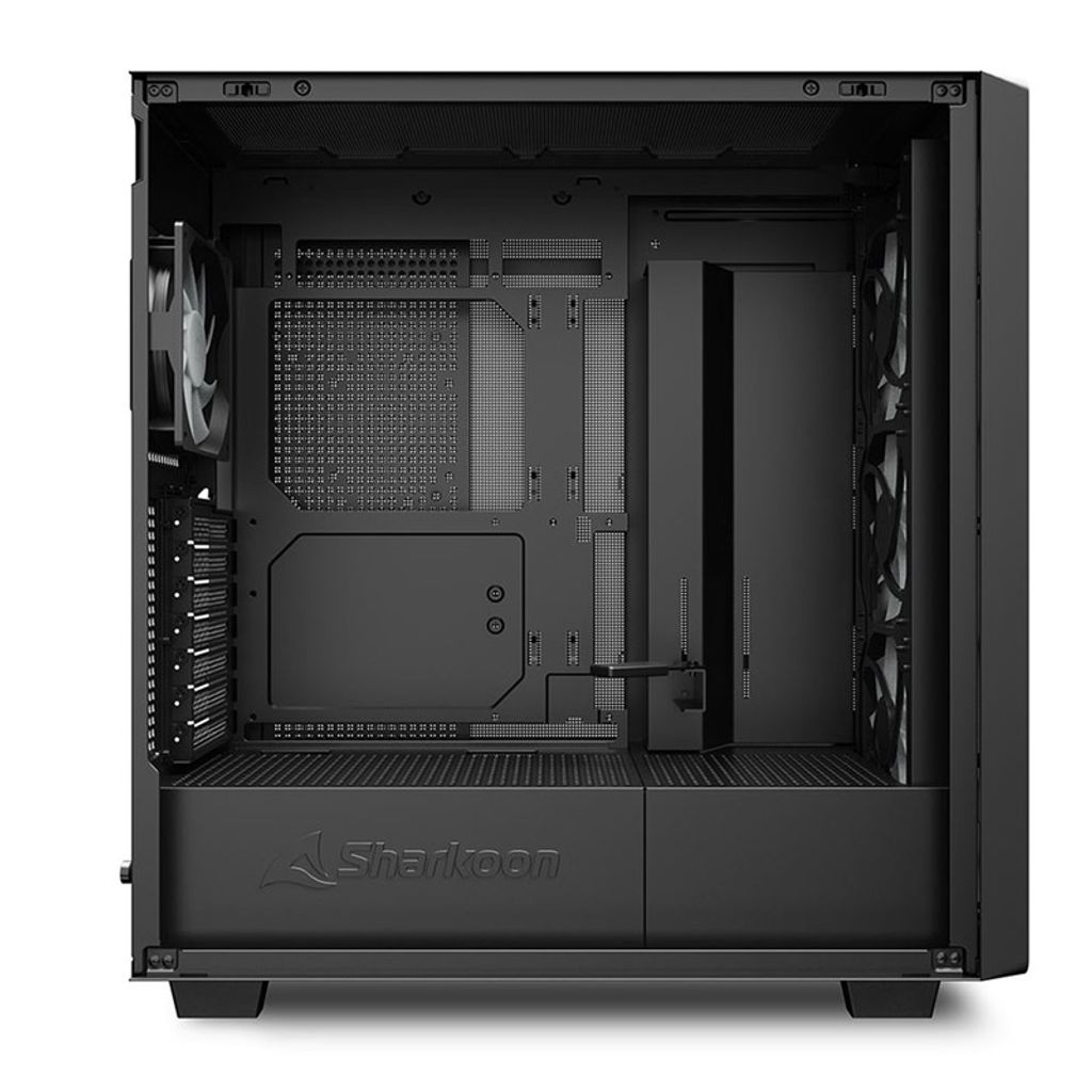 SHARKOON REBEL C70G midiATX RGB okno črno/rjavo gaming ohišje