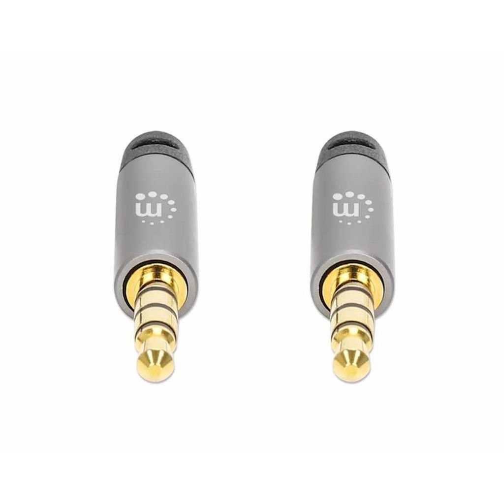 MANHATTAN Kabel 3,5 mm Stereo moški/moški, 3 m, črno/srebrna