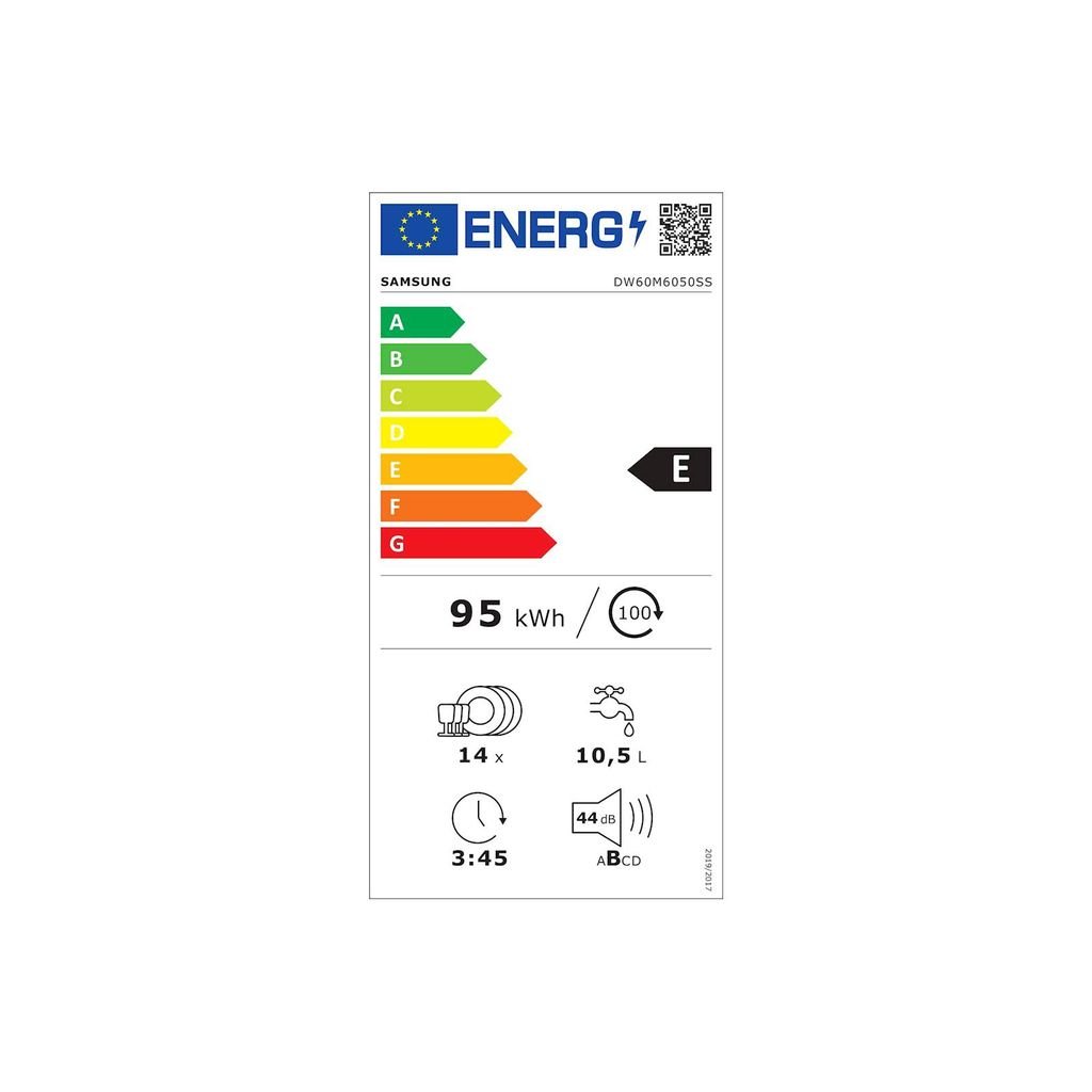 SAMSUNG delno vgr. pomivalni stroj DW60M6050SS/EO, 60 cm