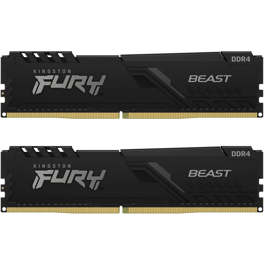 KINGSTON pomnilnik Fury Beast 64GB Kit (2x32GB) DDR4-3200 DIMM CL16, 1.2V