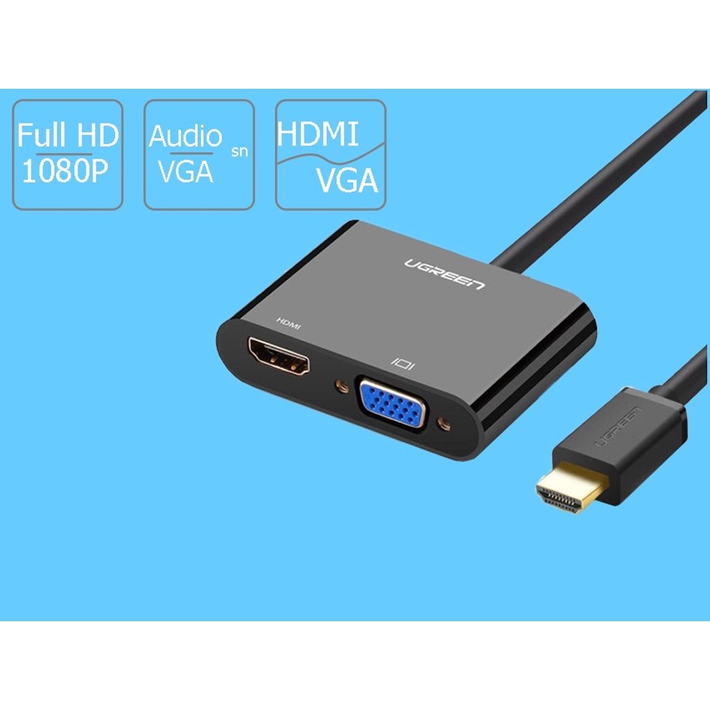 UGREEN adapter HDMI na VGA+HDMI