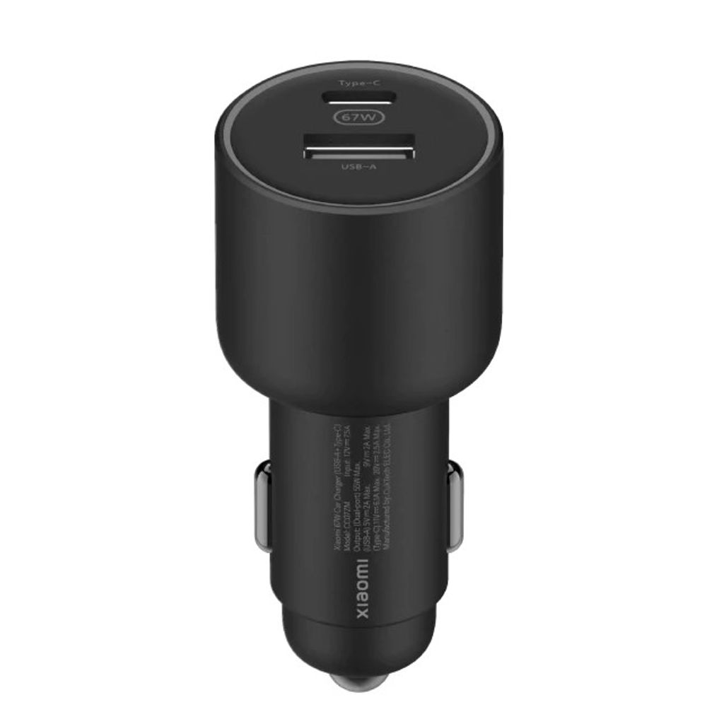 XIAOMI avtopolnilec 67W Dual-Port (USB A, USB C) 