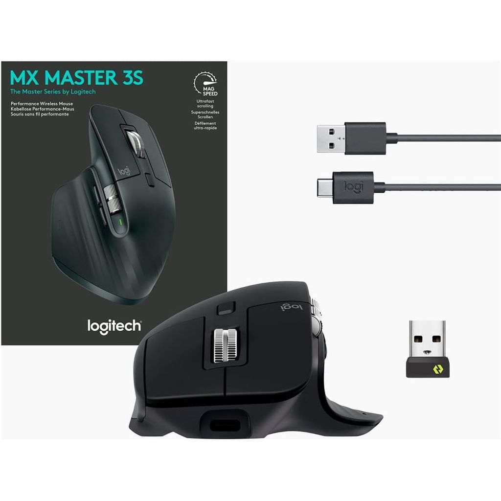 LOGITECH brezžična miška MX Master 3S business graphite-OEM