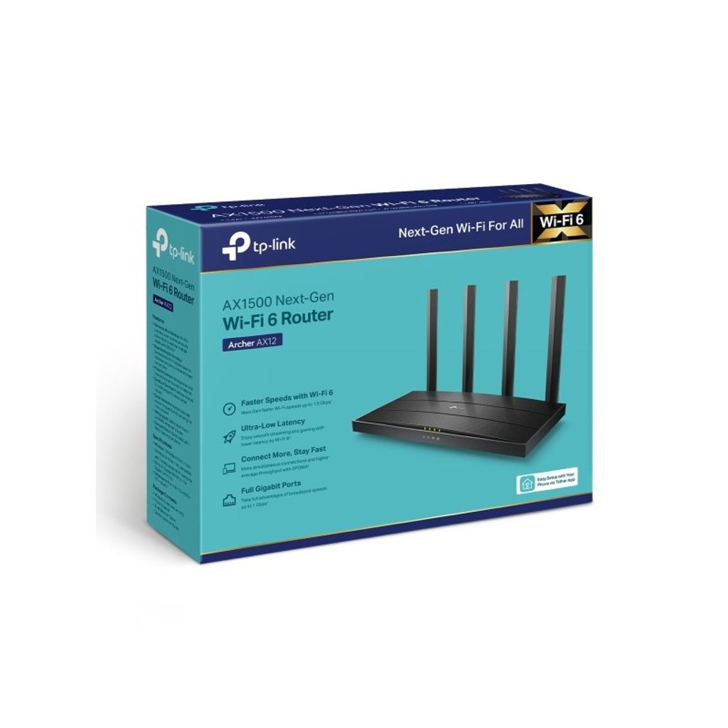 TP-LINK Archer AX12 AX1500 Wi-Fi 6 usmerjevalnik