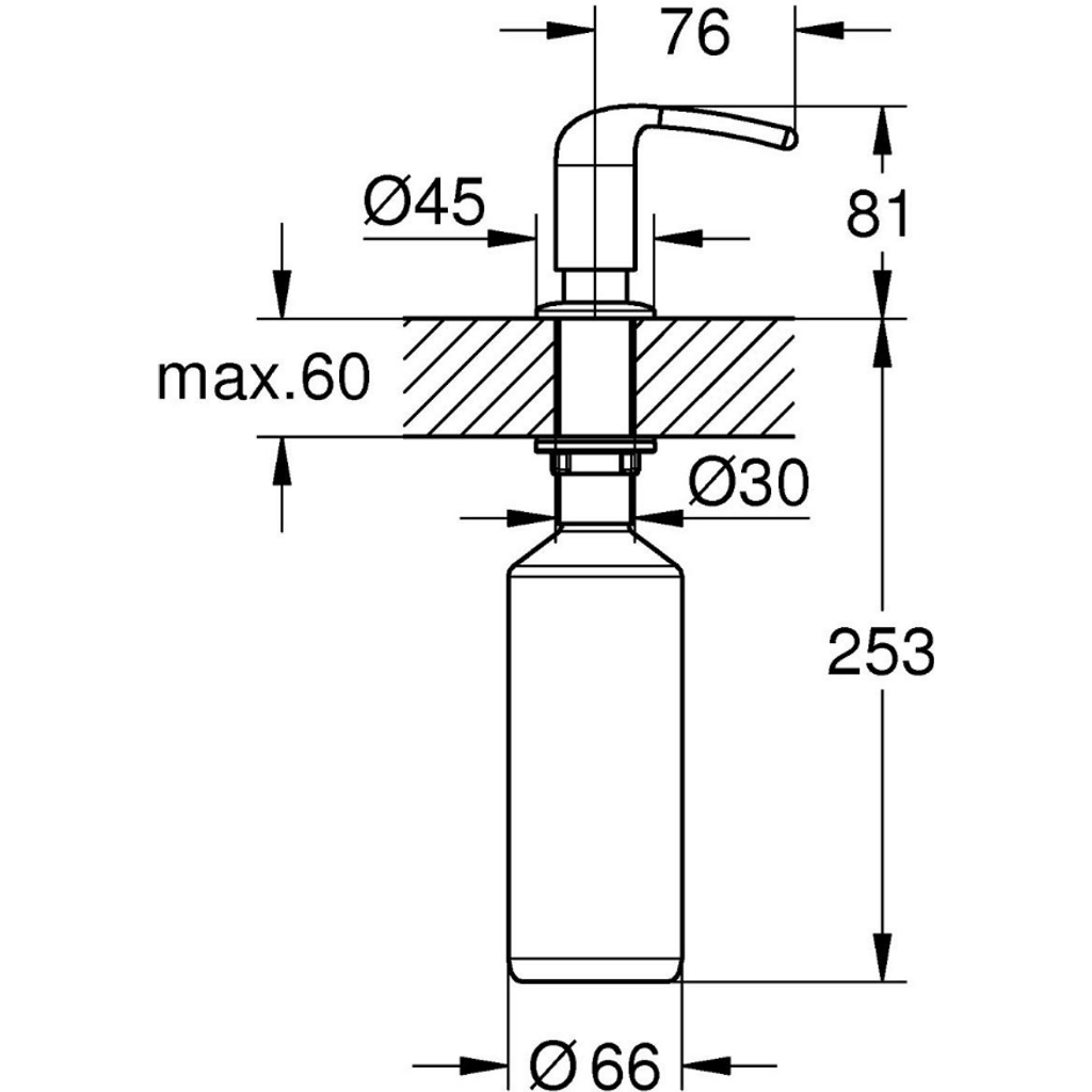 GROHE dozirnik za tekoče milo Zedra - supersteel (40553DC0)