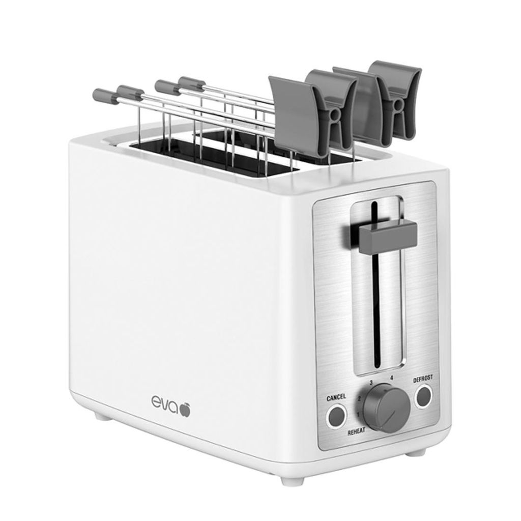 EVA Opekač kruha, toaster T9021 / 870W / bel, pvc, inox