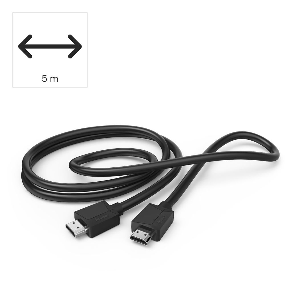 HAMA Hitri kabel HDMI™, 4K, vtič - vtič, Ethernet, 5,0 m