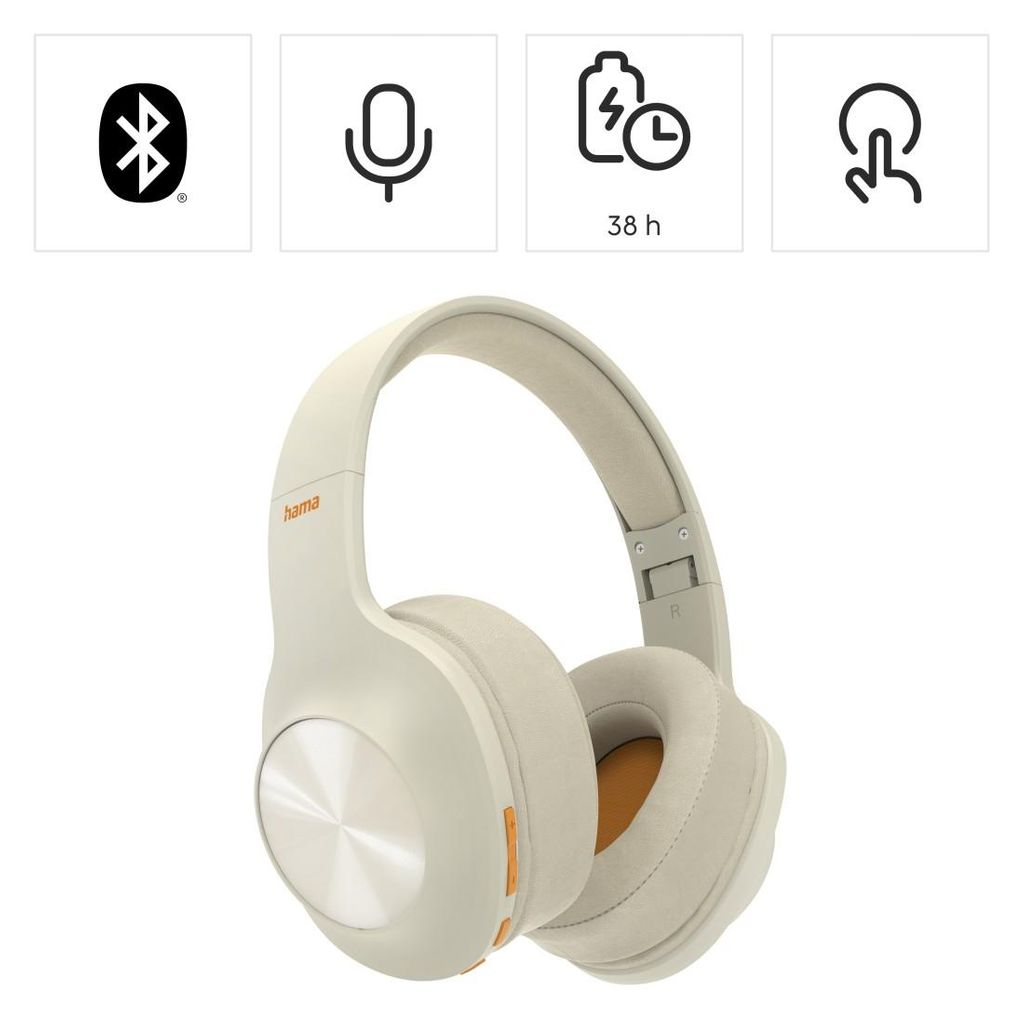 HAMA "Spirit Calypso" slušalke Bluetooth®, za ušesa, z basi, zložljive