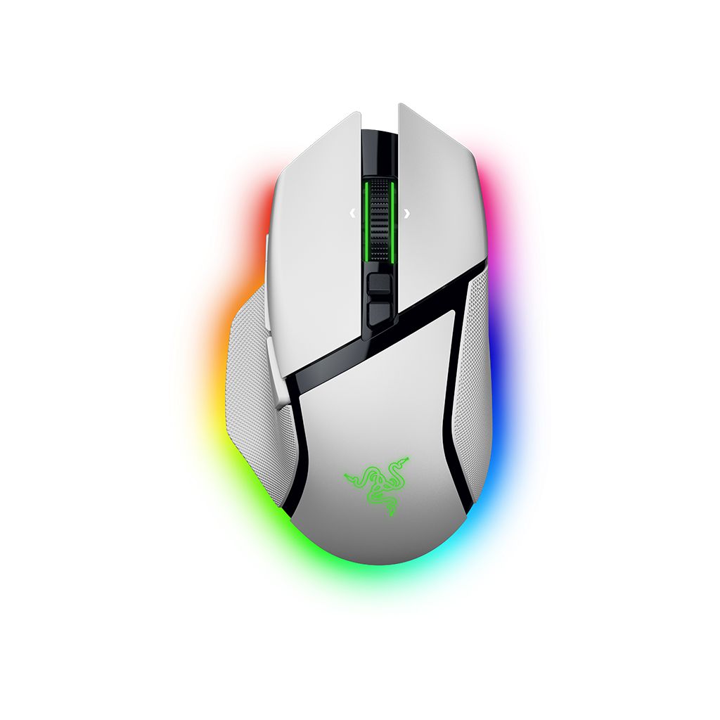 RAZER Miška Basilisk V3 Pro 35K, wireless, bela