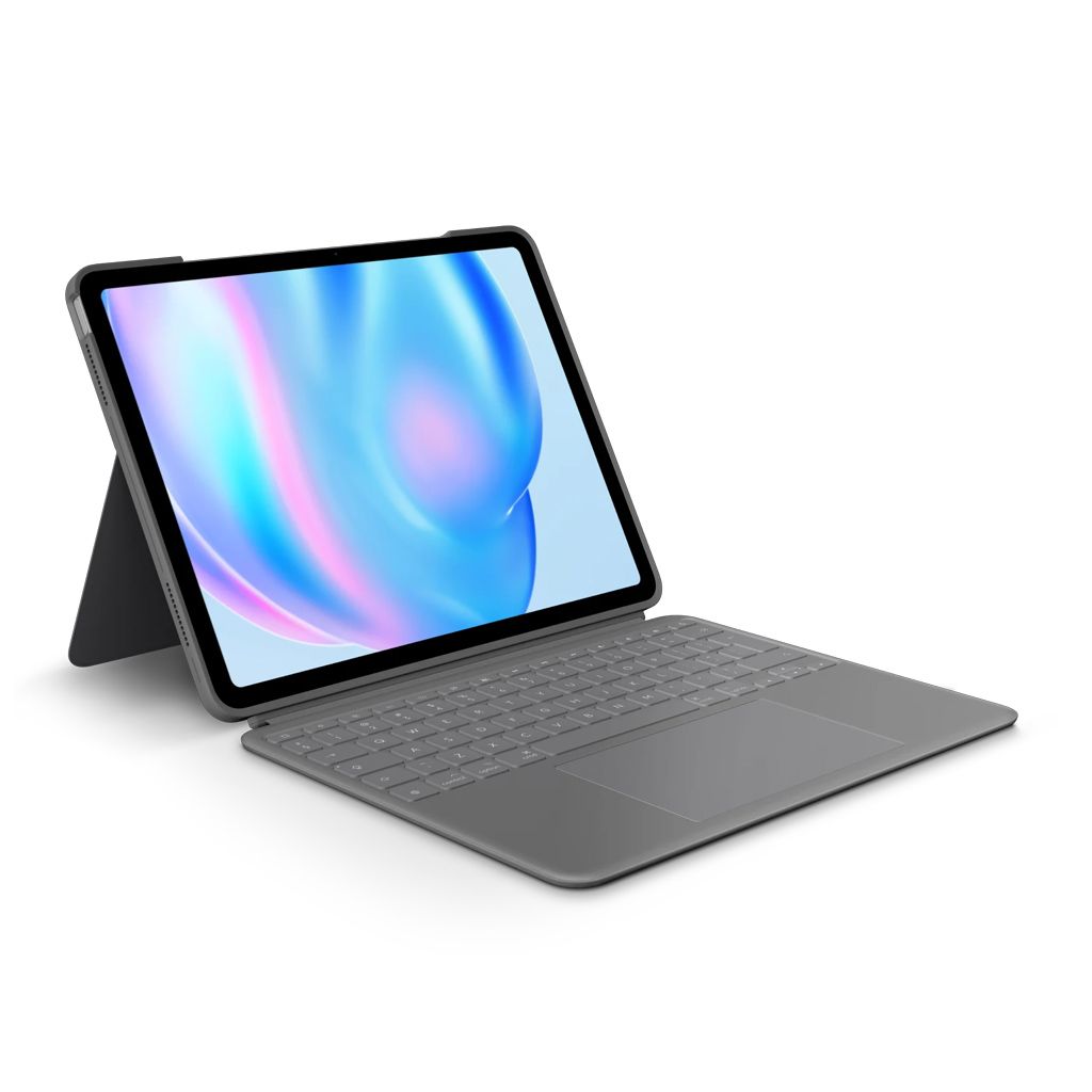 LOGITECH ovitek s tipkovnico Combo Touch za iPad Air 11", M2, siv, Slo g.