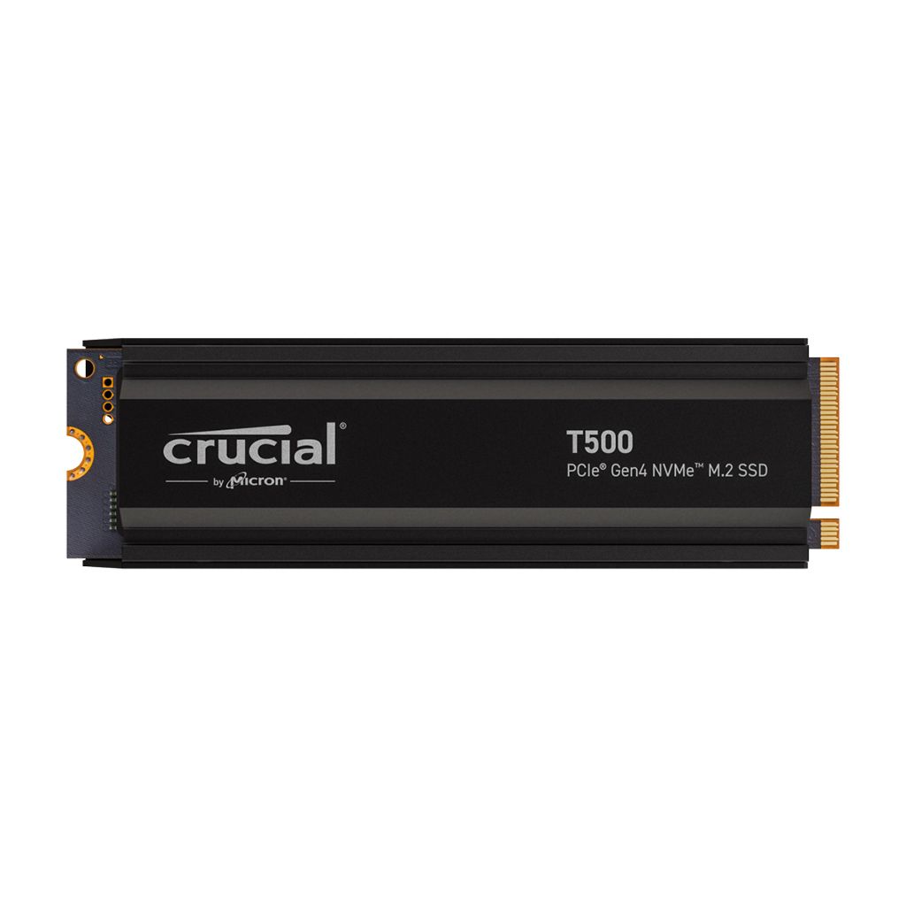 CRUCIAL SSD 1TB M.2 80mm PCI-e 4.0 x4 NVMe, T500 Heatsink