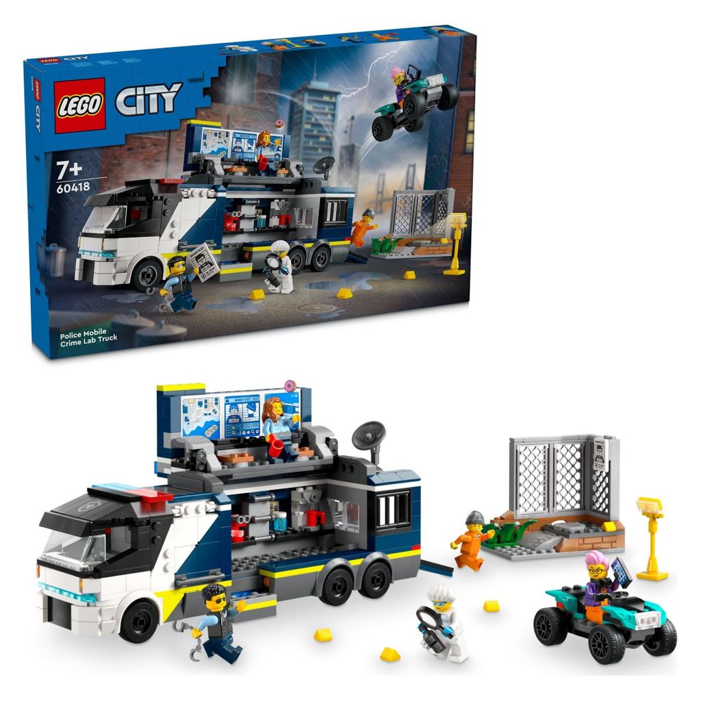 LEGO CITY  60418 Policijski mobilni forenzični laboratorij