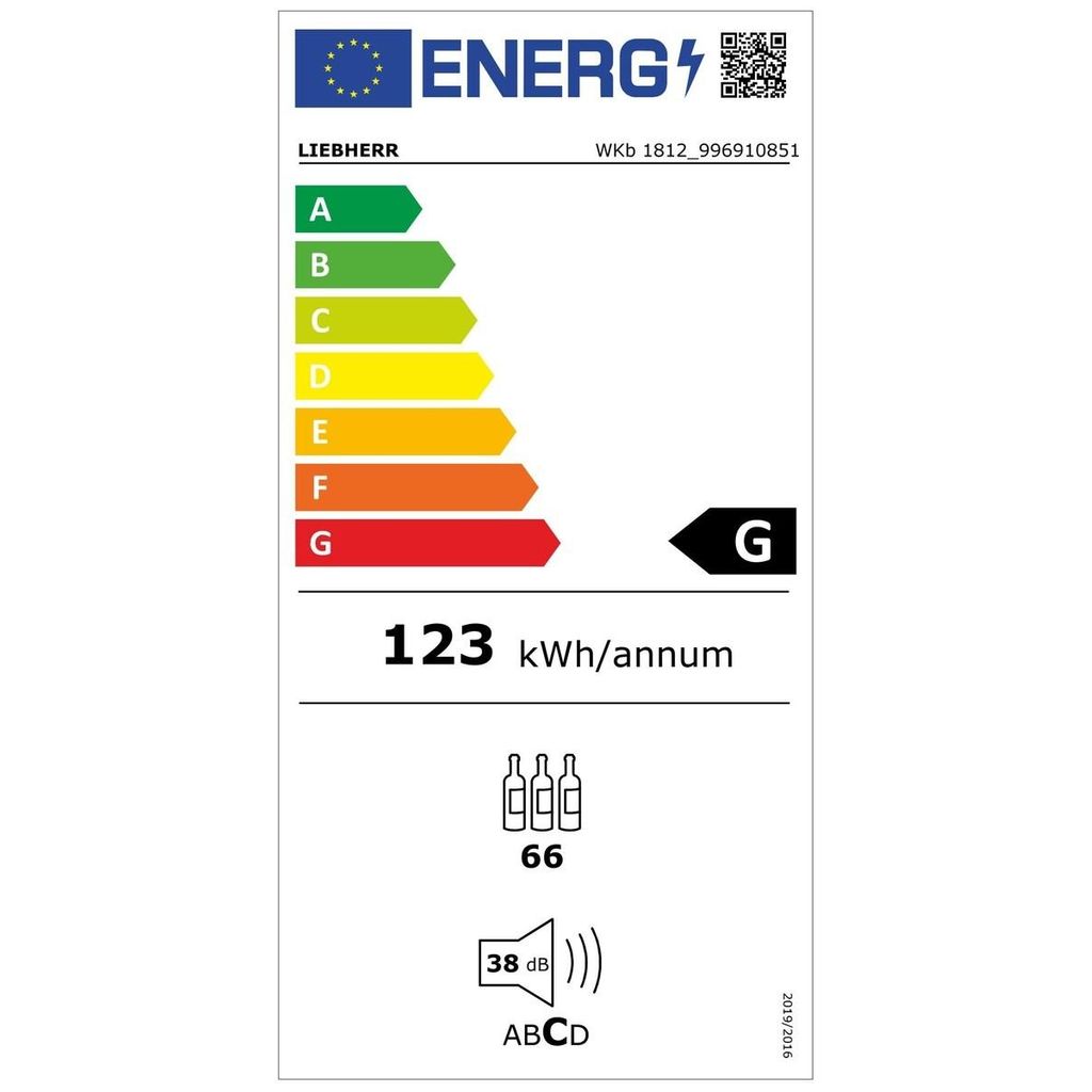 LIEBHERR Vinothek Vinska klimatska vitrina WKb 1812 