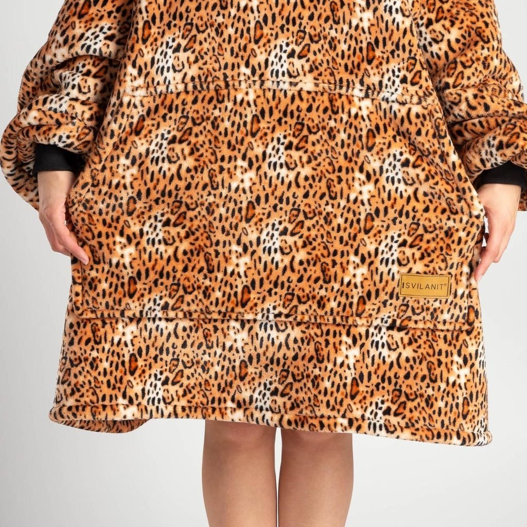 SVILANIT Odeja Hoodie Leopard