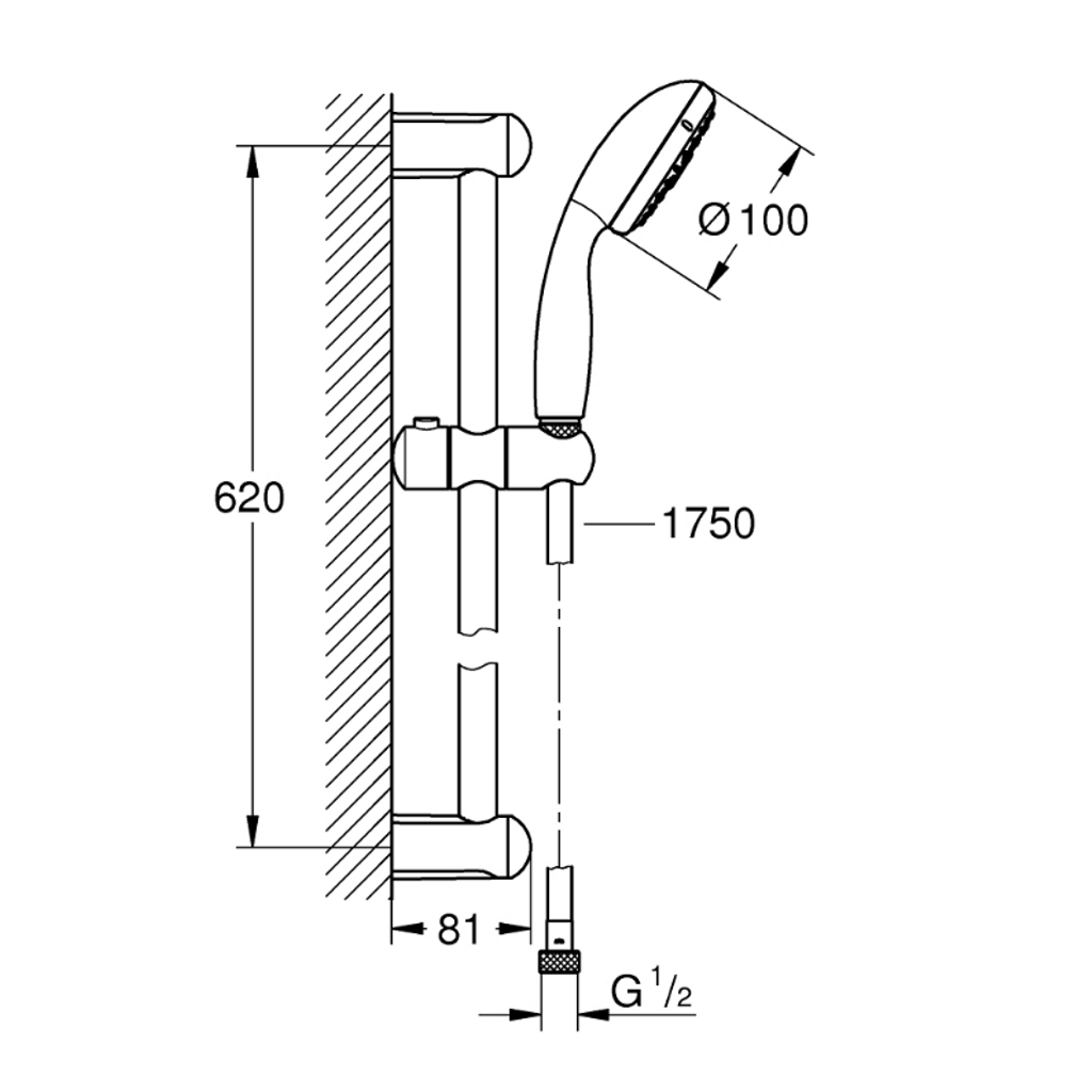 GROHE tuš set NEW TEMPESTA (27795001)