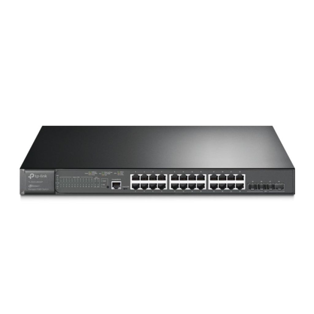 TP-LINK JetStream 24-Port Gigabit PoE+ stikalo z 4-Port 10GE SFP+ L2+