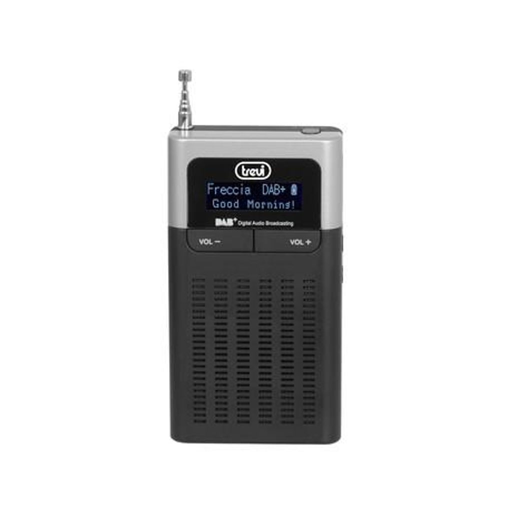 TREVI DAB 793 R prenosni digitalni radio, DAB / DAB+ / FM / RDS, LED zaslon, AUX-in, napajanje na 3x AAA baterije, črn