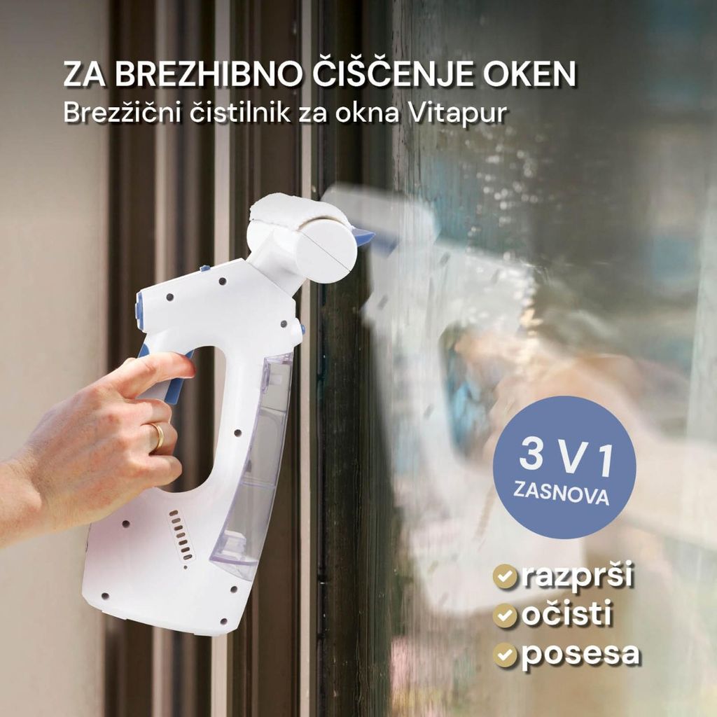 VITAPUR HOUSECARE Brezžični čistilec za okna Vitapur HouseCare