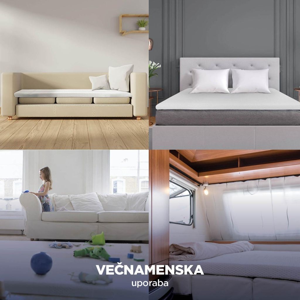 VITAPUR Nadvložek Vitapur MemoSilver Premium Fresh 5+2 – 7 cm, 120x200 cm