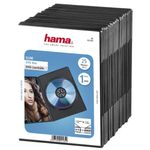 HAMA Slim DVD Jewel Case, pakiranje po 25 kosov, črna